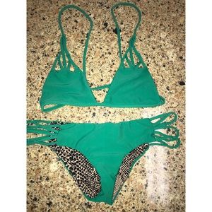 Acacia Swimwear Green Bikini